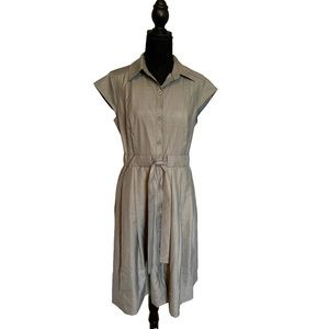 NWOT Calvin Klein Button Front Shirt Dress
